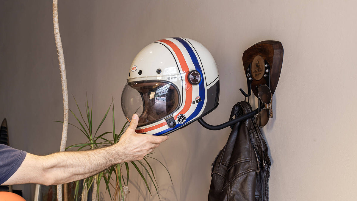 HANDMADE TWO WAY HELMET HANGER